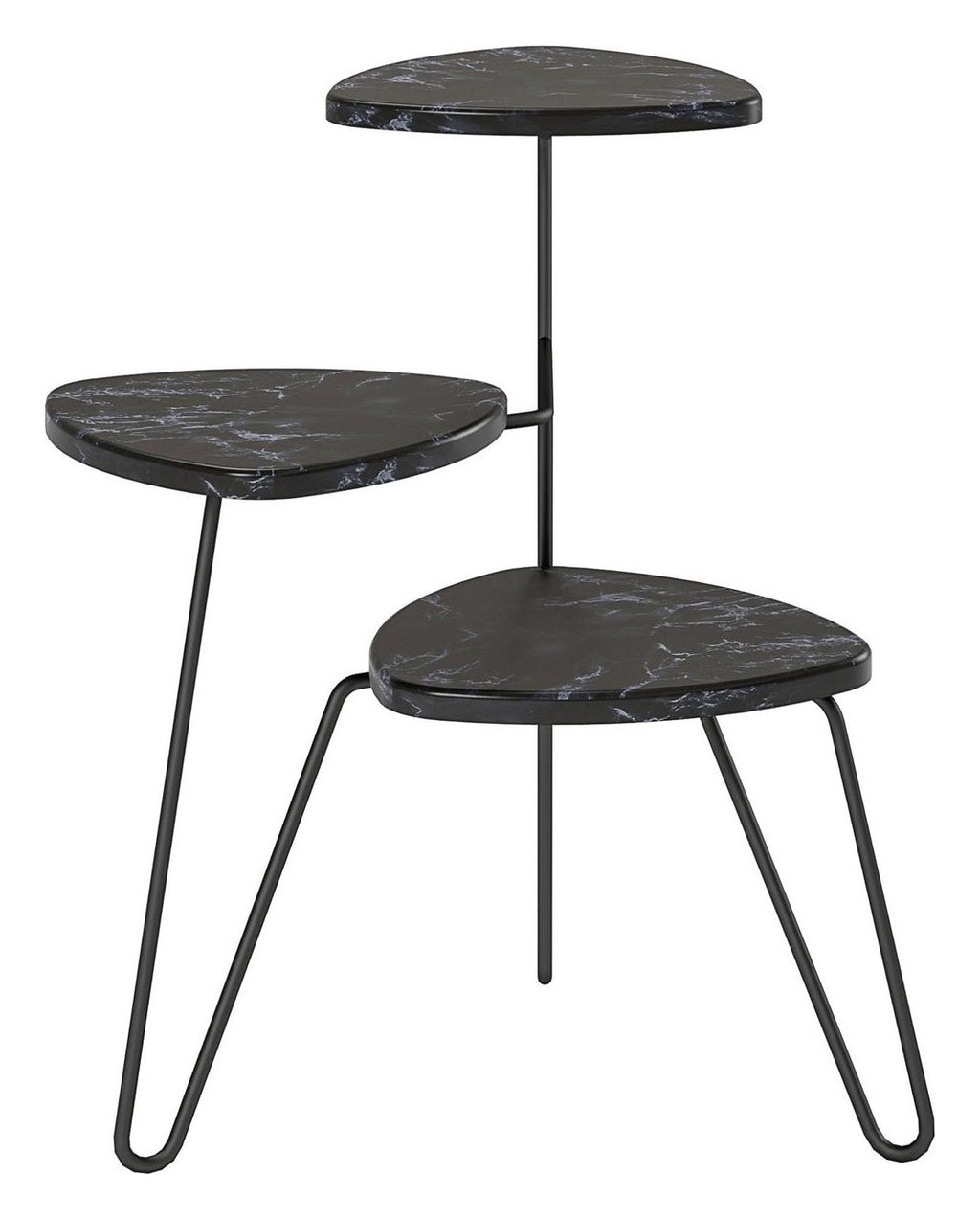 Athena Marble Effect Plant Stand