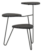 Athena Marble Effect Plant Stand, view 4