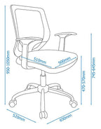 Atlanta Mesh Back Operator Chair, view 3