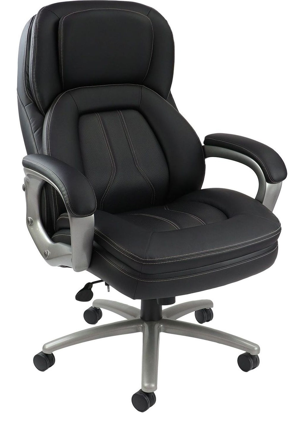 Atlas Heavy Duty Leather Executive Chair in black