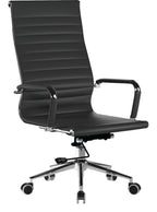Aura High Back Leather Executive Chair in black