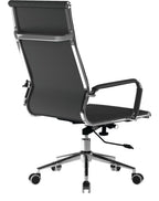 Aura High Back Leather Executive Chair in black, view 4