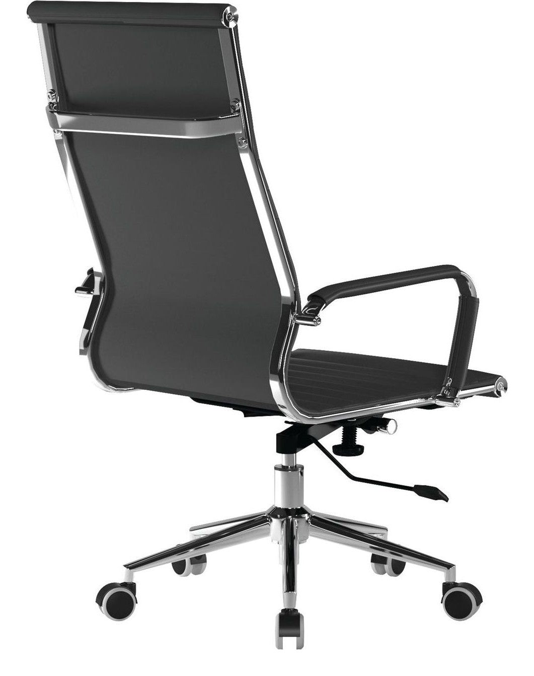 Aura High Back Leather Executive Chair in black, view 4