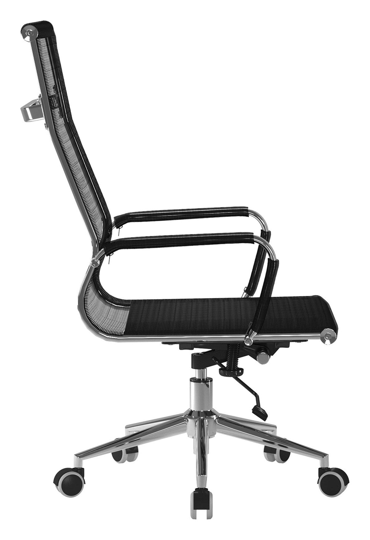 Aura High Back Mesh Executive Chair in black, view 2