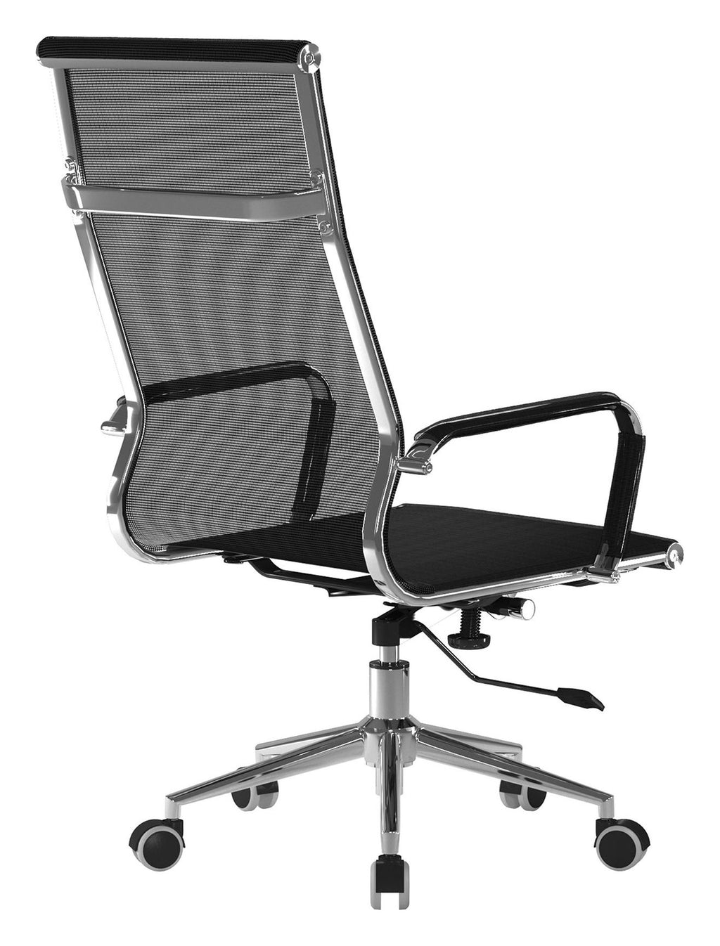 Aura High Back Mesh Executive Chair in black, view 4