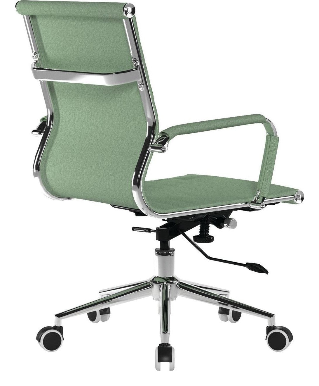 Aura Medium Back Fabric Executive Chair in green, view 4