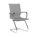 Aura Medium Back Fabric Visitor Chair in grey