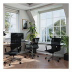 Aura Medium Back Mesh Executive Chair in black, view 5
