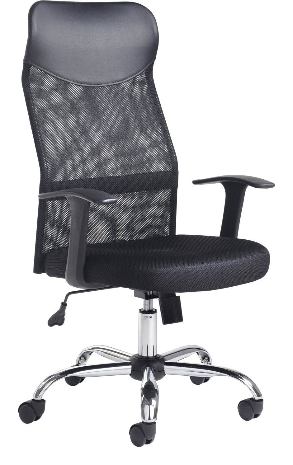 Aurora Mesh Operator Chair with Headrest in black