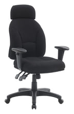 Avon 24 Hour High Back Fabric Operator Chair in black