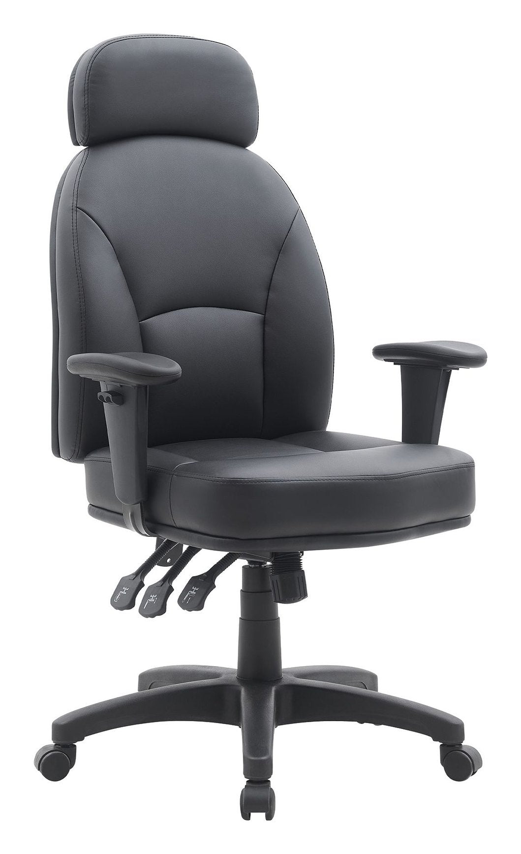 Avon 24 Hour High Back PU Operator Chair in black