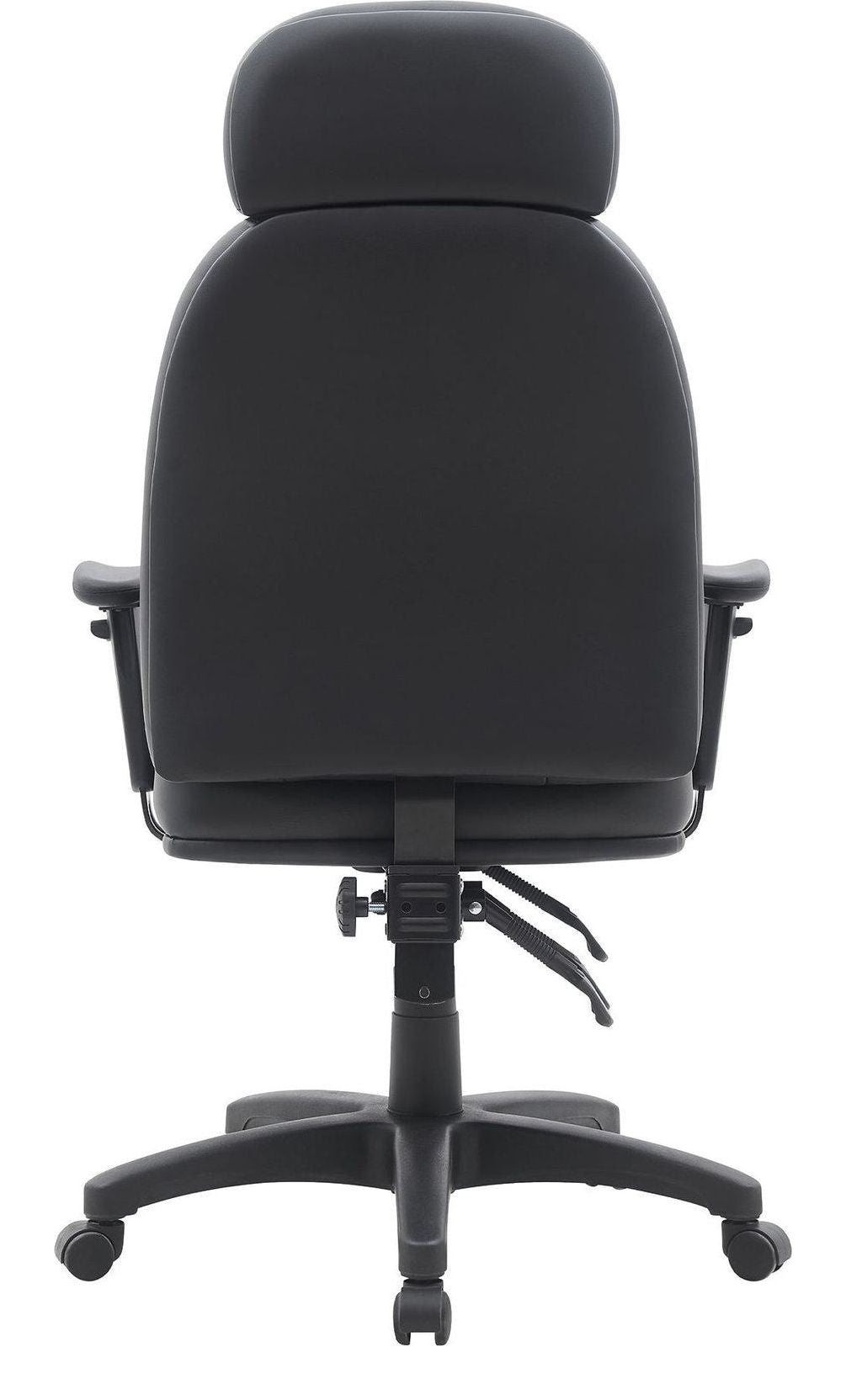 Avon 24 Hour High Back PU Operator Chair in black, view 4