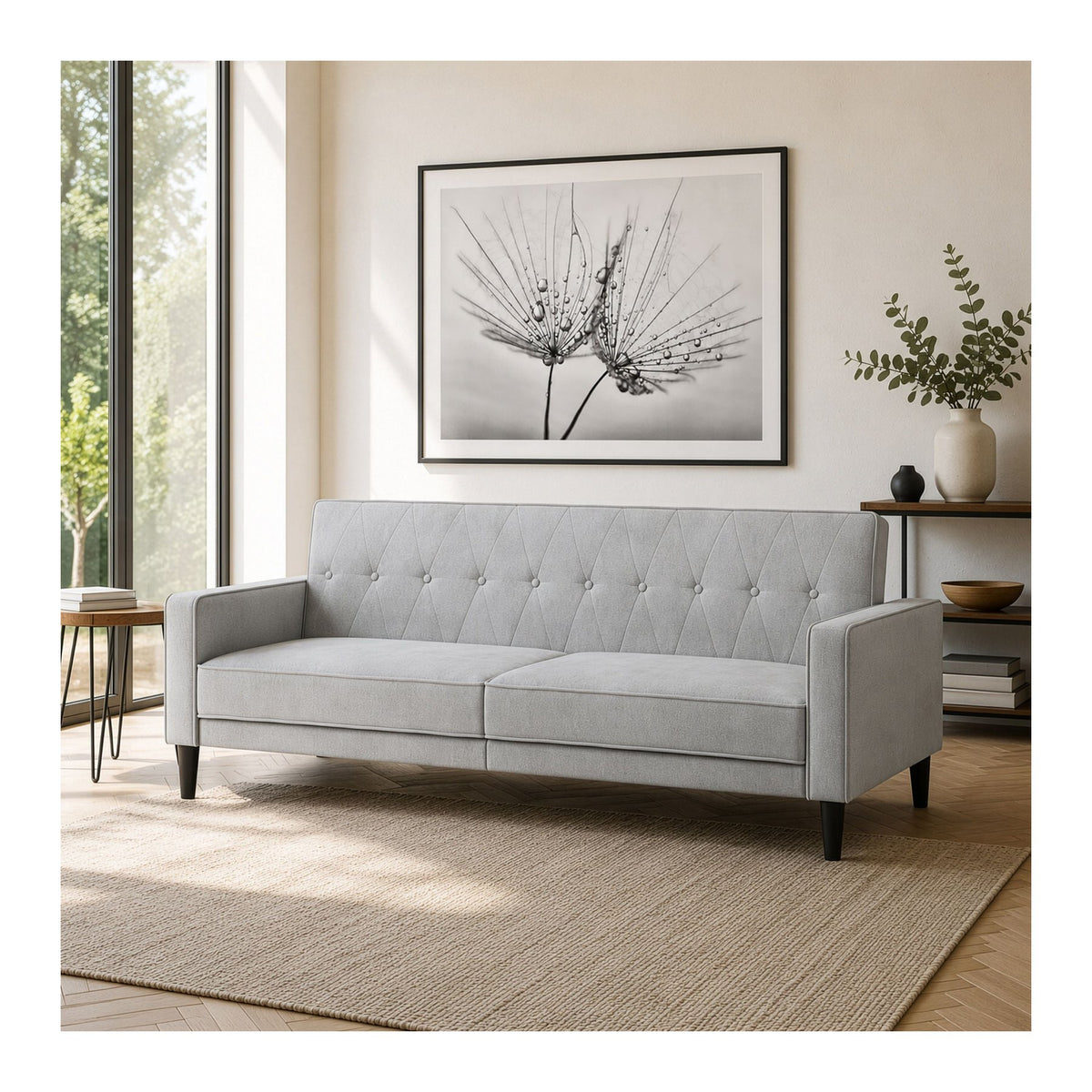Avon 3 Seater Sofa Bed, Fabric, view 2