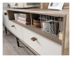 Avon Leather Handled TV Stand / Credenza, view 5