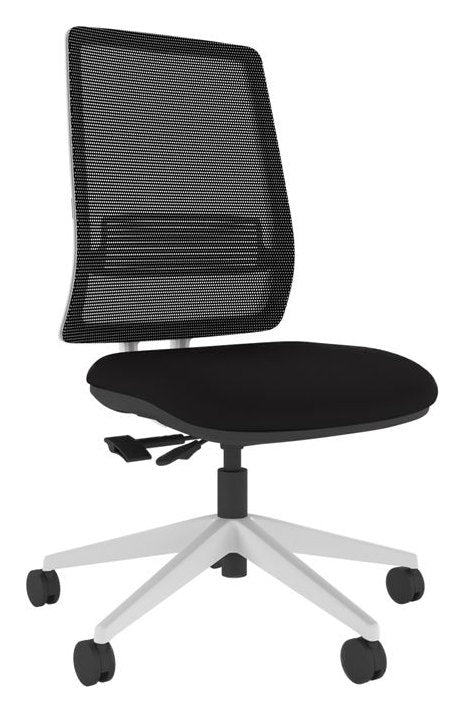 Axent Mesh Task Chair, White Frame, view 4