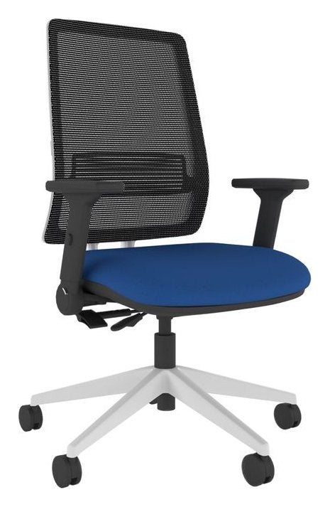 Axent Mesh Task Chair, White Frame, view 3