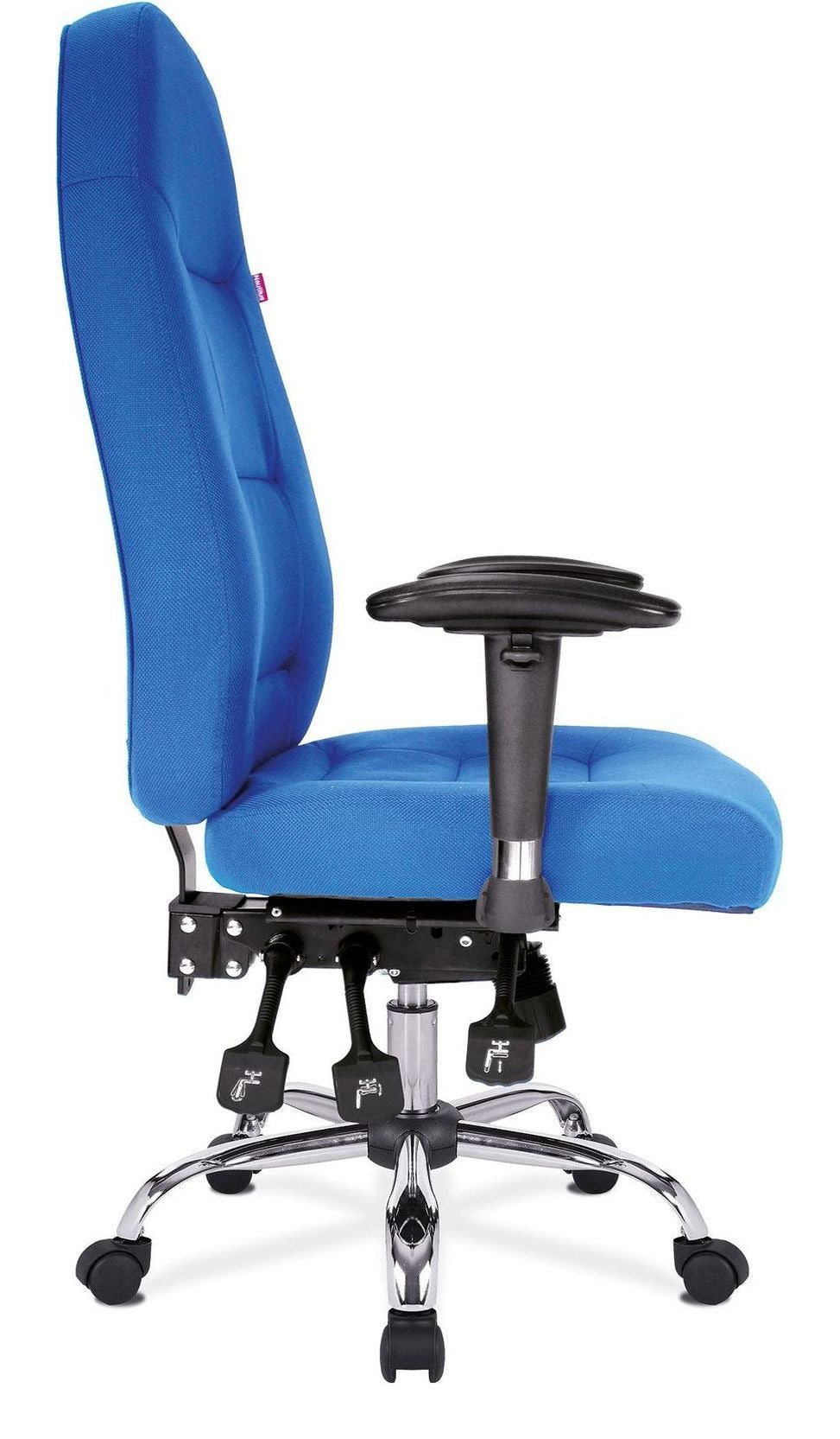 Babylon 24 Hour Fabric Operator Chair in black, view 2