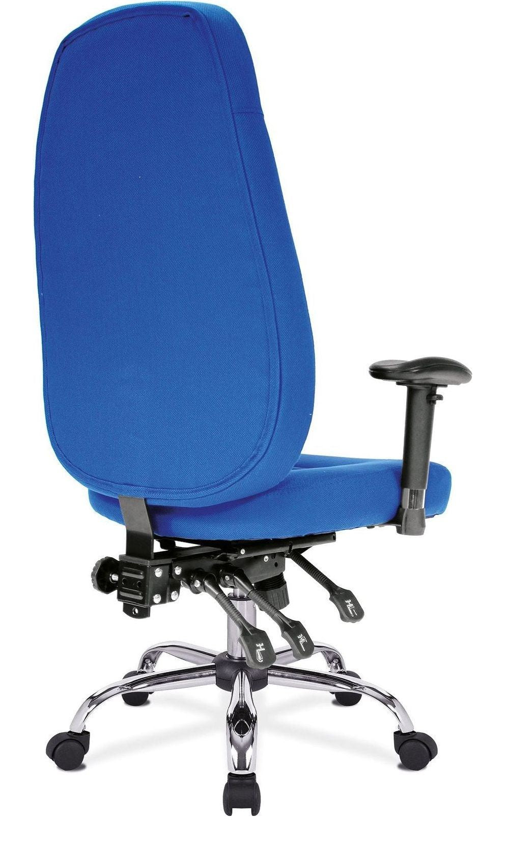 Babylon 24 Hour Fabric Operator Chair in black, view 3