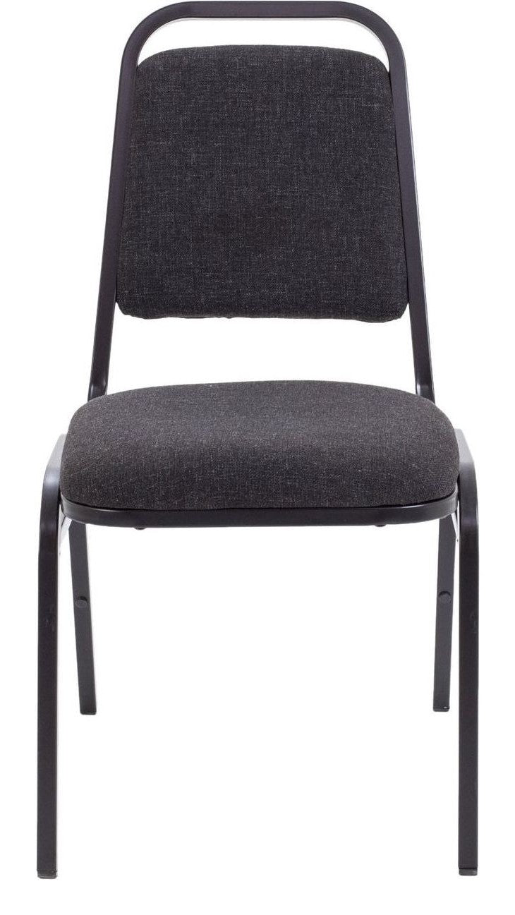 Banqueting Chair in charcoal from the front