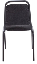 Banqueting Chair in charcoal from the back