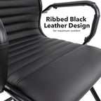 Bari Leather Visitor Chair detail