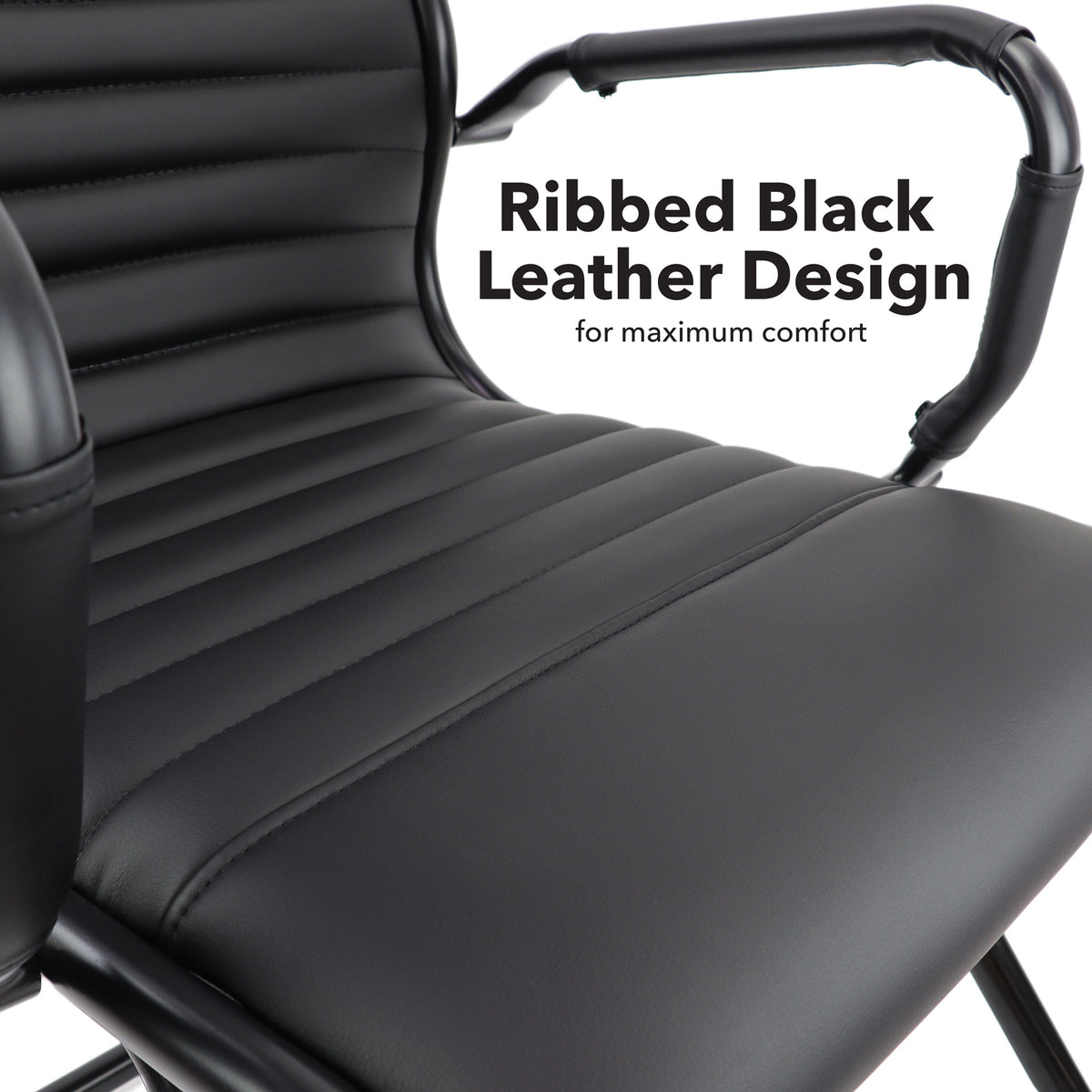 Bari Leather Visitor Chair detail