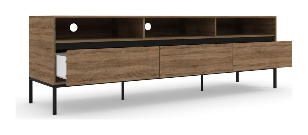 Bari Lowboard 3 Drawer, view 4