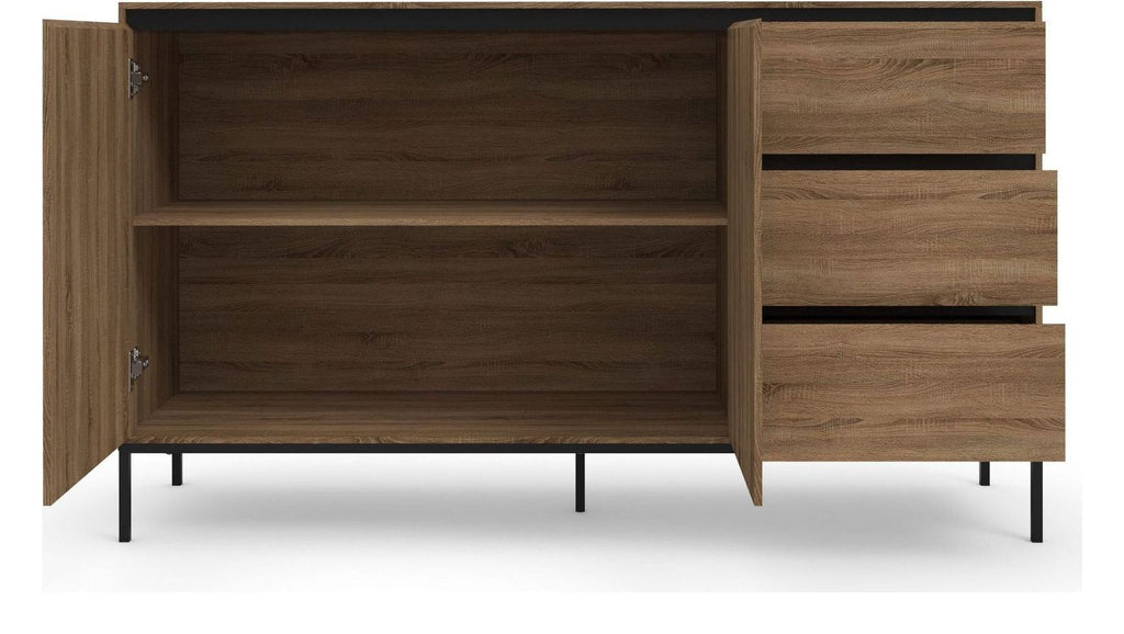 Bari Sideboard 2 Door 3 Drawer, view 4