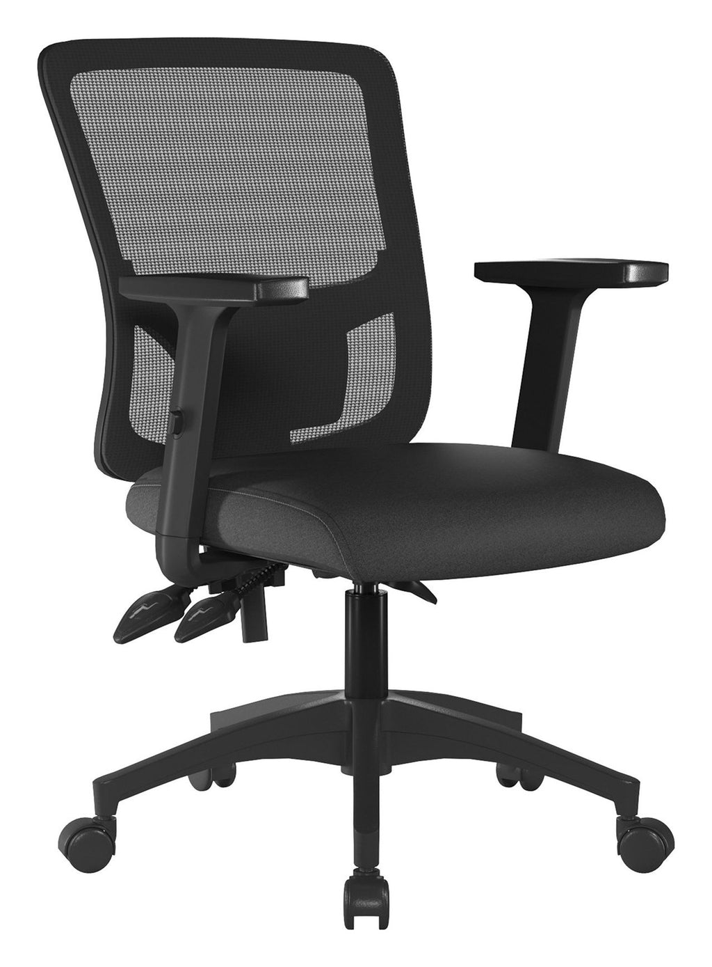 Barri Medium Back Mesh Operator Chair in black