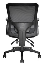 Barri Medium Back Mesh Operator Chair in black, view 3