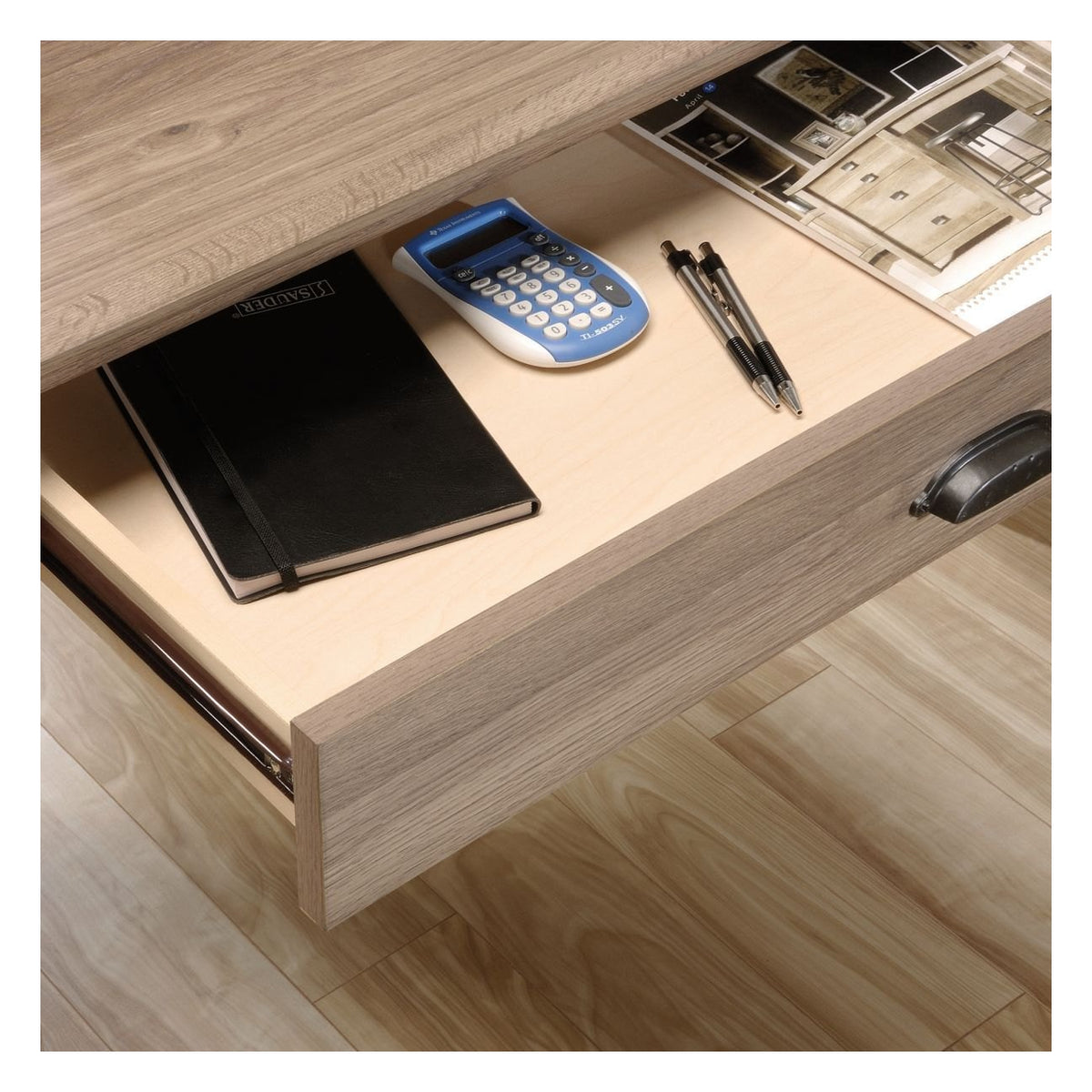 Barrister Home L-Shaped Desk, view 7