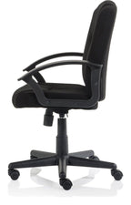 Bella Medium Back Fabric Executive Chair, black fabric, another view 3