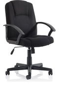 Bella Medium Back Fabric Executive Chair, black fabric