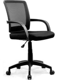 Beta Medium Back Mesh Chair in black