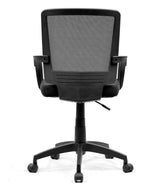 Beta Medium Back Mesh Chair in black, view 3