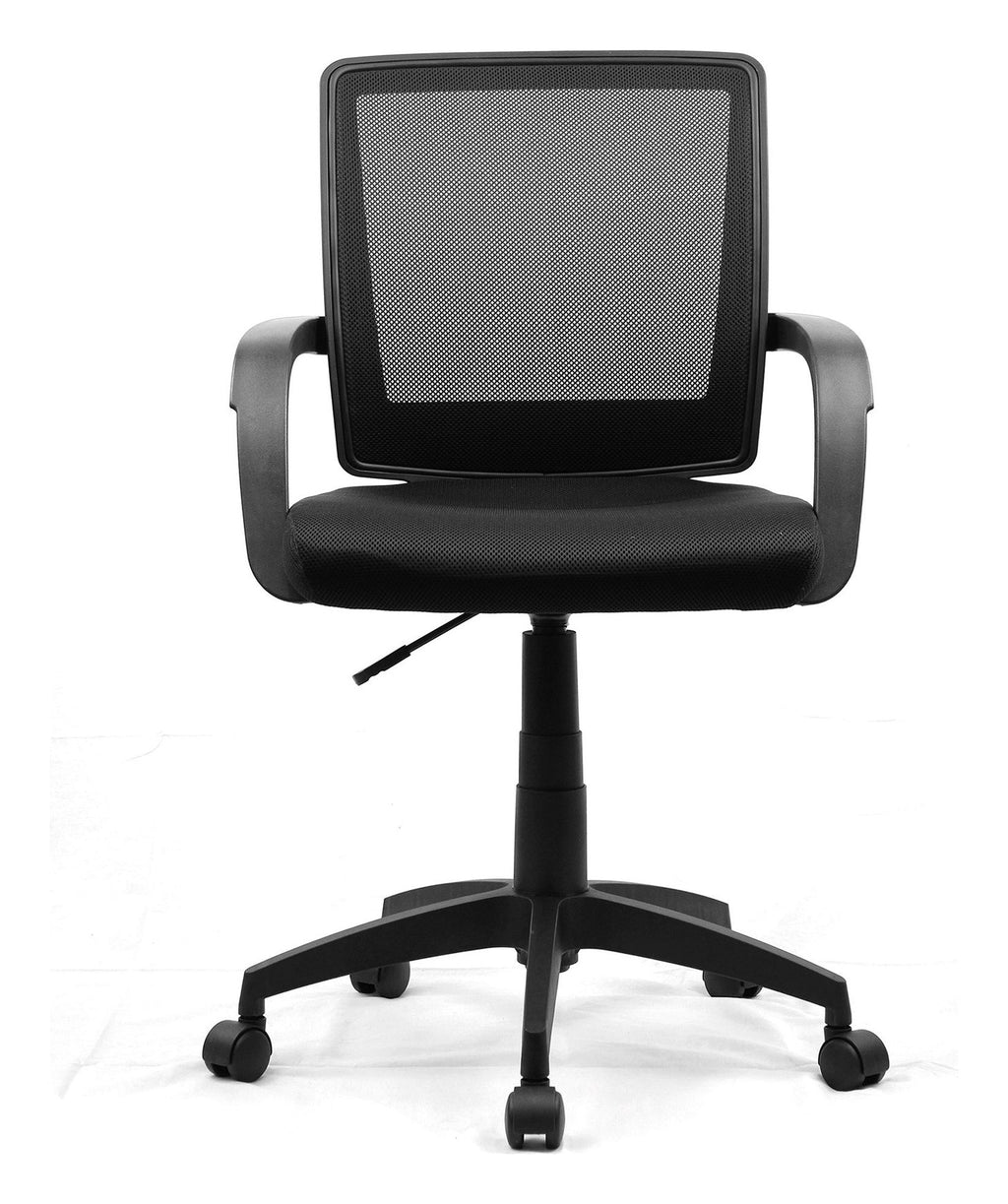Beta Medium Back Mesh Chair in black, view 5
