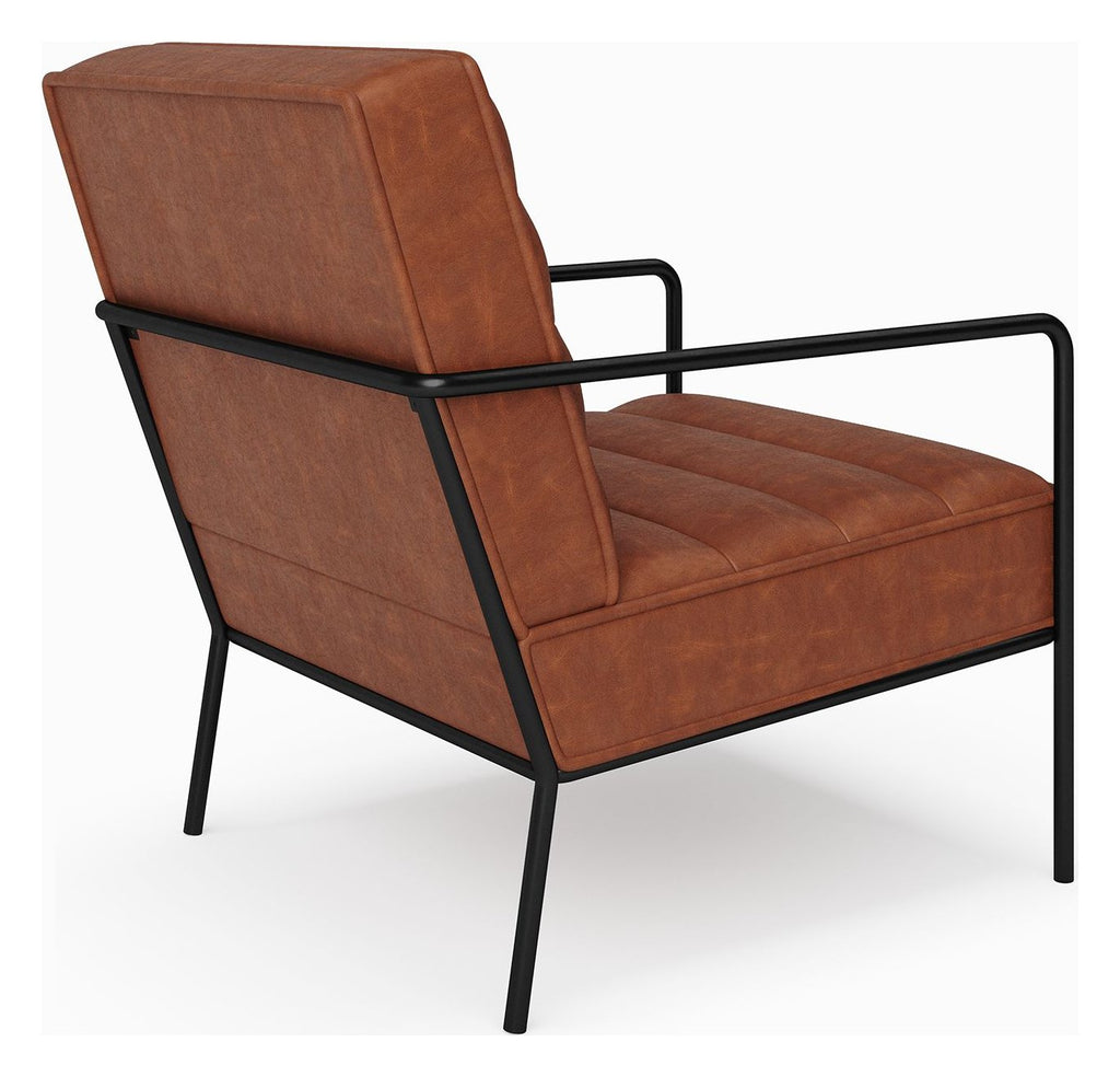 Bookham Faux Leather Accent Chair, view 4