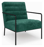 Bookham Velvet Accent Chair in Green