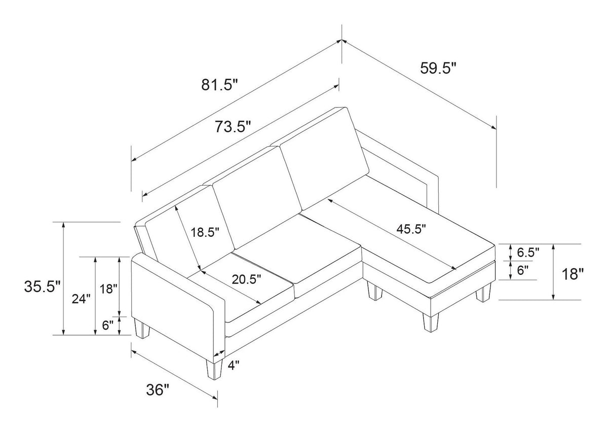 Bowen Sectional Sofa, view 4
