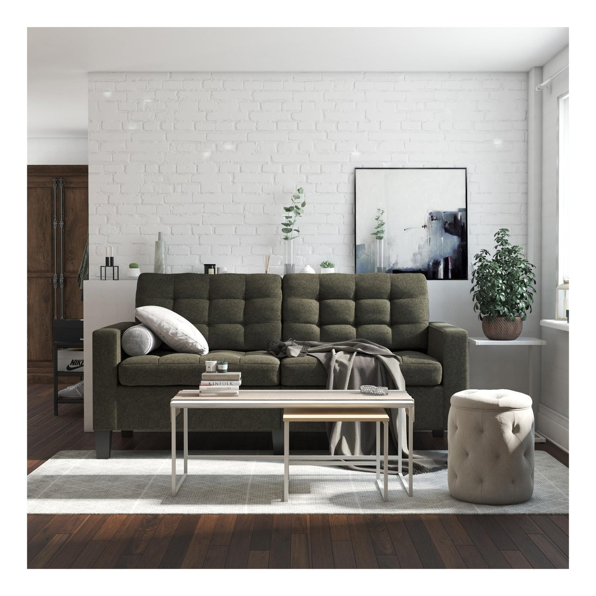 Bowie Large 2 Seater Sofa Linen, view 6