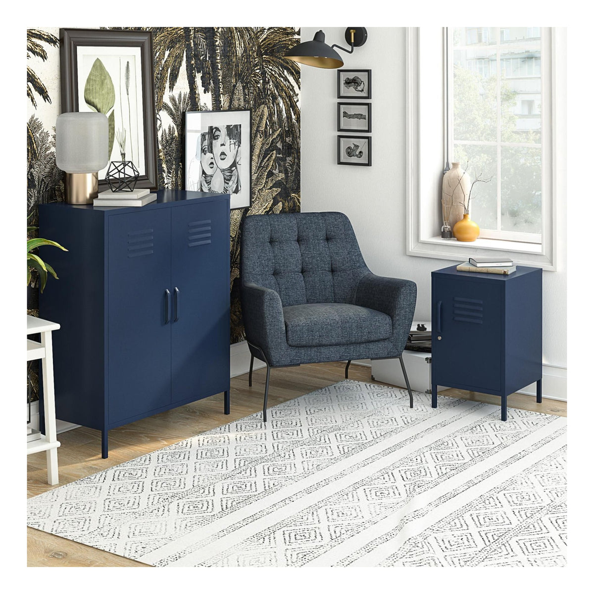 Bradford 2 Door Metal Storage Cabinet, view 7