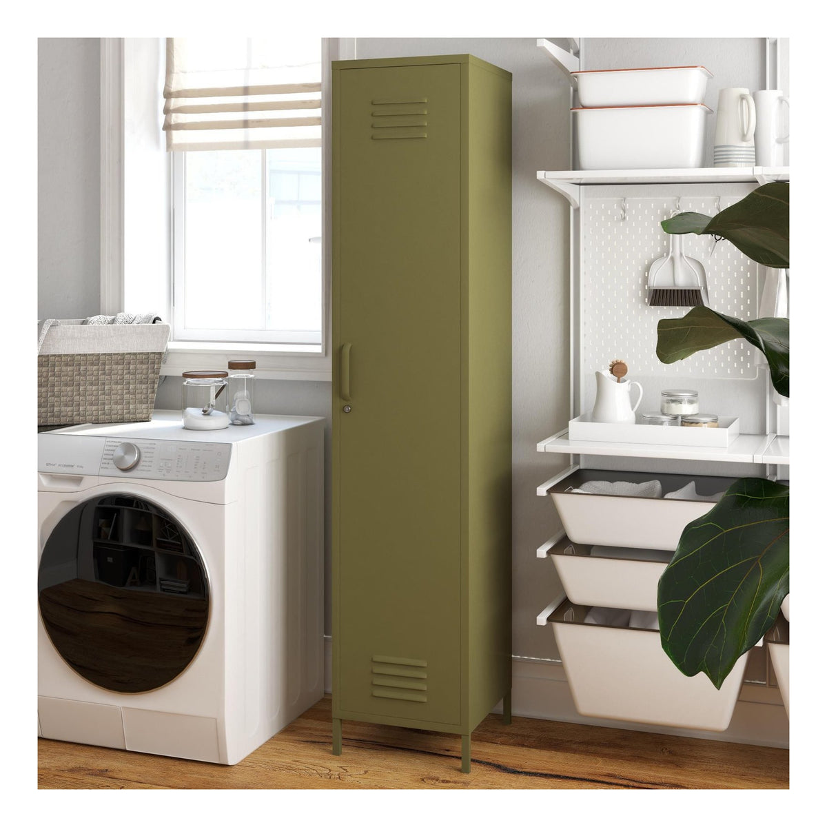 Bradford Single Metal Storage Cabinet, view 13