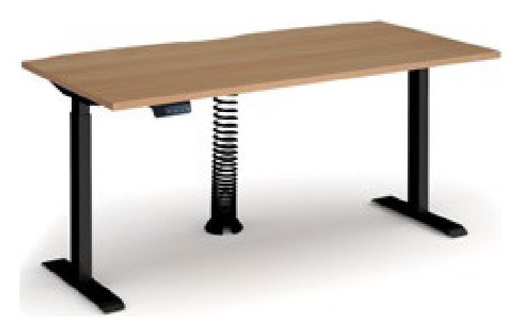Bravo Elev8 Vertical Cable Spiral, fitted to a desk
