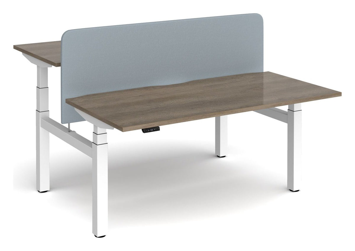 Bravo Elev8 Vibe Straight Back to Back Screen, fitted to a desk