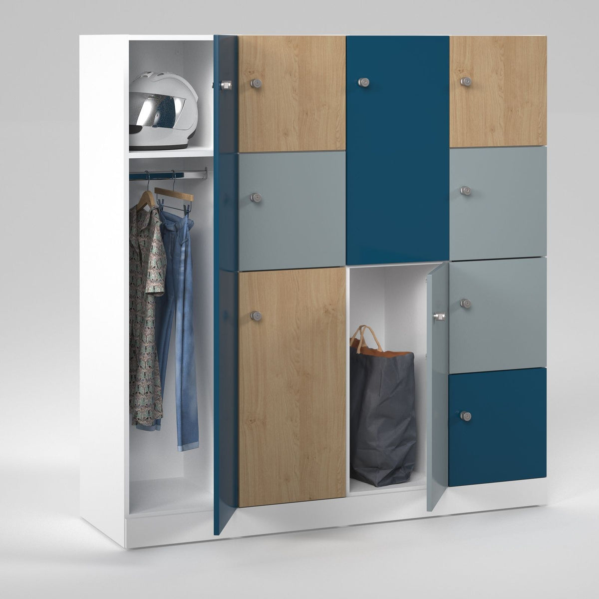 Bravo Flux Locker Clothes Rail
