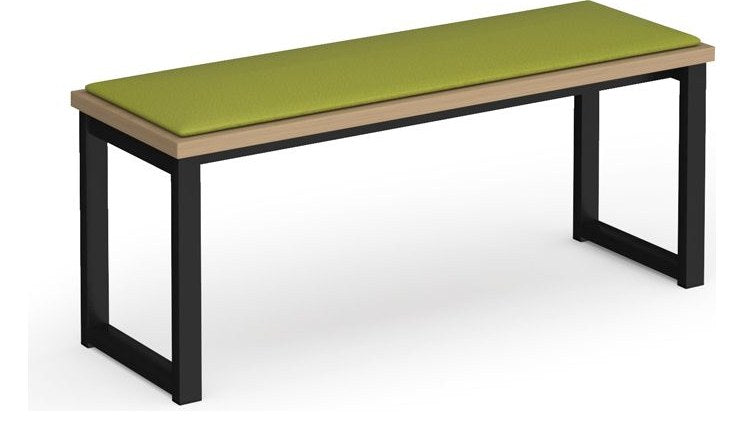 Bravo Otto Upholstered Bench Black Frame