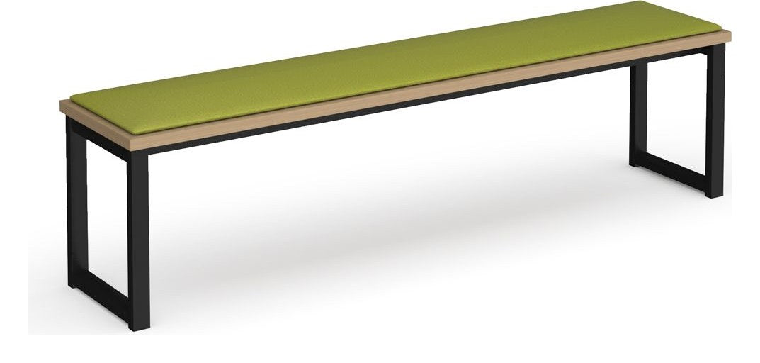 Bravo Otto Upholstered Bench Black Frame