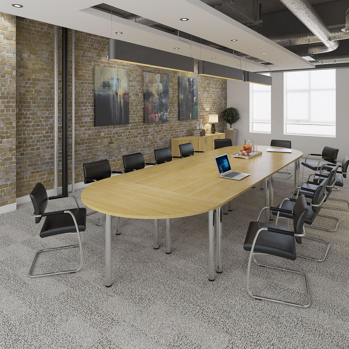 Bravo Radial Leg Meeting Table
