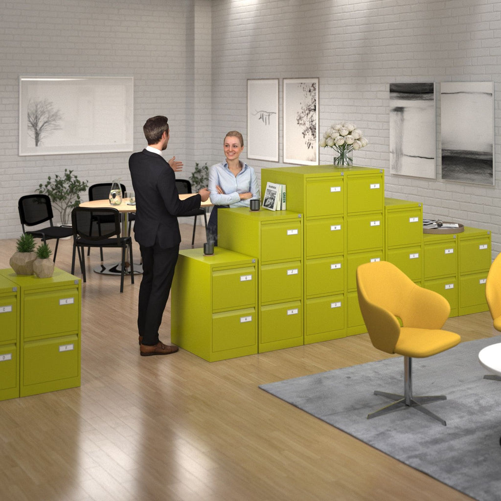 Bravo Steel Filing Cabinet 4 Drawer Deluxe