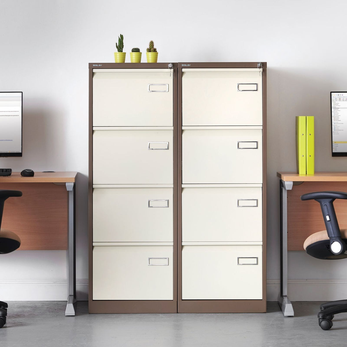 Bravo Steel Filing Cabinet 4 Drawer Deluxe
